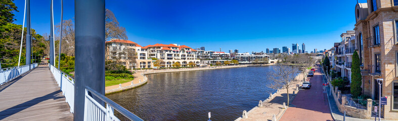 Claise Brook and Swan River in Perth