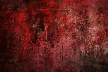 ominous dark grunge background with scratched distressed red concrete wall texture abstract photo