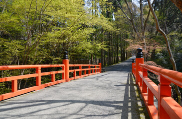 今熊野観音寺　参道の鳥居橋　京都市東山区泉涌寺山内町