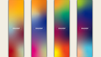 Abstract Gradient Colorful. Exotic multicolor minimal vibrant liquid fluid modern