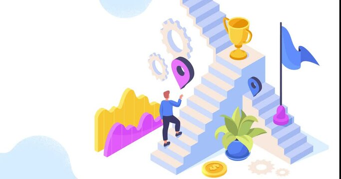 Personal growth animated graphics