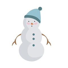 snowman with broom