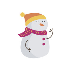 snowman with a broom