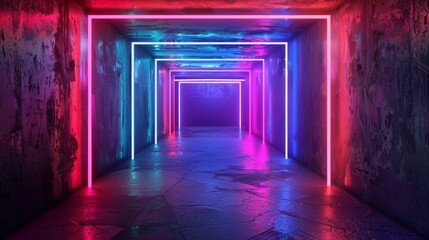 Neon Abstract Graphic Background