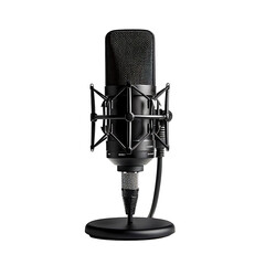 Podcast mic on transparent Background