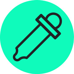 eye drop icon simple design,line concept