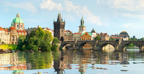 Famous Prague bridge
