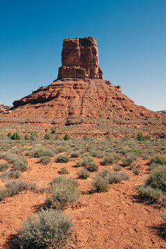 Garden of the Gods is federal BLM land filled with massive rock formations and hoodoos, located north of Monument Valley Tribal Park in southern Utah