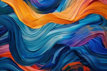Multicolored musings. Abstract waves of creativity