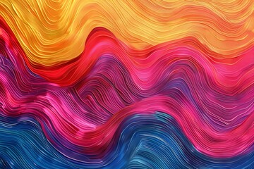 Fototapeta premium Colorburst creations. Abstract waves in vivid hues