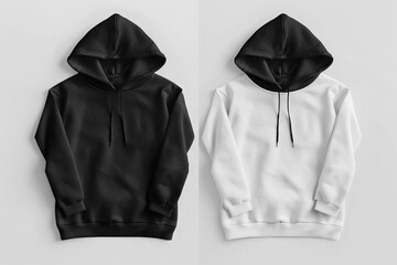 unisex hoodie and sweater mockup top view versatile fashion apparel ai generated product image