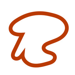 Dark red outline abstract shapes vectors