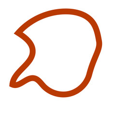 Dark red outline abstract shapes vectors