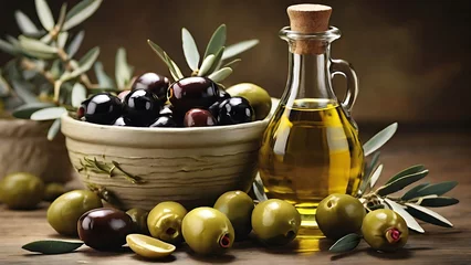 Foto op Plexiglas Liquid Gold: Exploring the World of Olives and Olive Oil © Online Jack Oliver