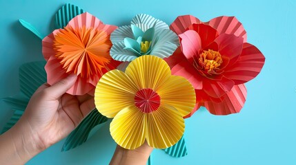Celebrate Mother s Day or a birthday in style by crafting colorful flowers from corrugated paper with your own hands Here s step 13 of this delightful DIY tutorial