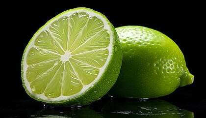 lime on black