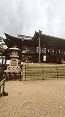 Tokyo, Japon. March 29, 2024: Beautiful colorful landscapes with blue sky at Kaminarimon, the gate of Sensoji temple.