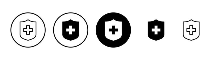 Health insurance icon vector isolated on white background. Insurance health document icon