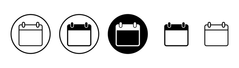 calendar icon vector isolated on white background. Calender symbol. Calendar vector icon. Deadline. Date. Time