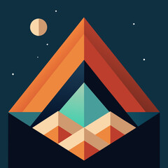 abstract background with triangles