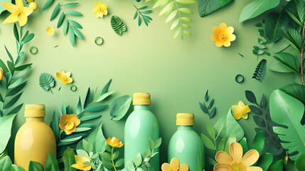 depicting the adoption of eco-friendly products - obrazy, fototapety, plakaty