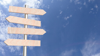 The traffic sign  for transportation or travel concept 3d rendering