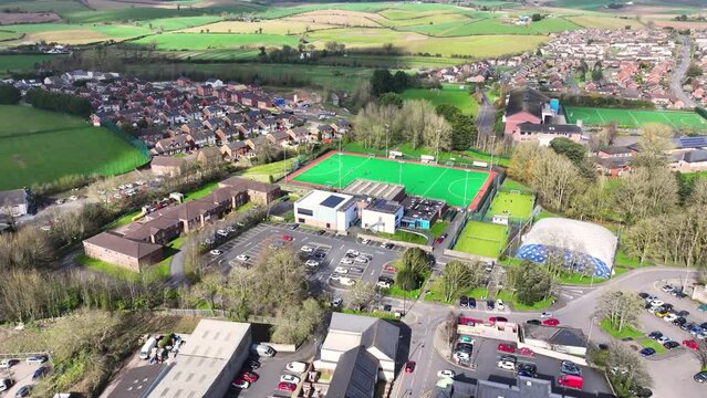 Aerial view of Comber Leisure Centre Newtownards County Down Northern Ireland