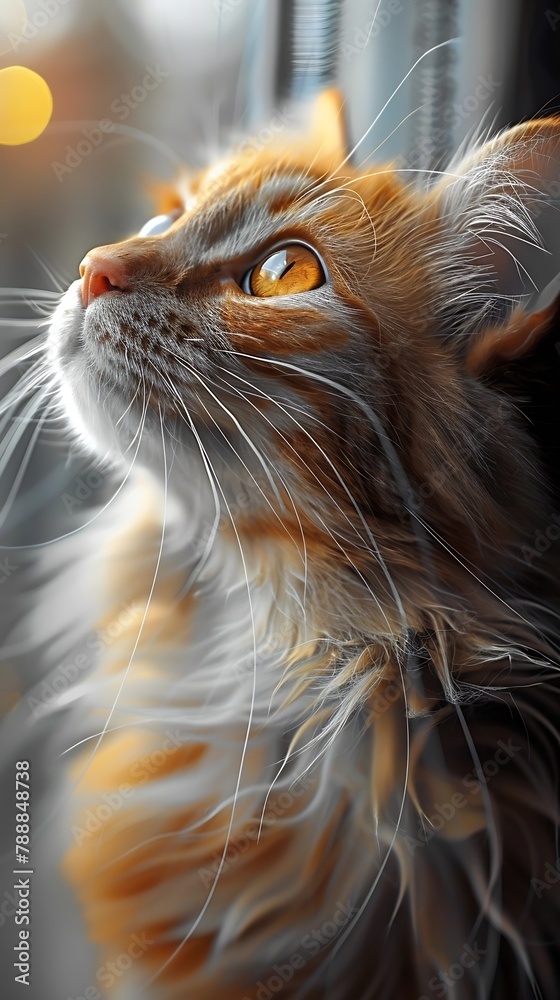 Poster generative ai : the beautiful yellow cats