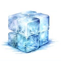 溶けかけの氷のブロック