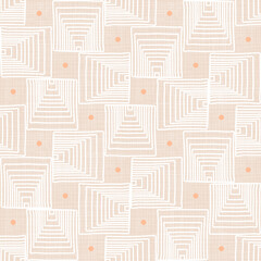 Fototapeta premium Rattan Inspired Gentle Geometrical Abstract Pattern