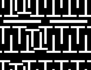 mixed patterns star white black textile printing