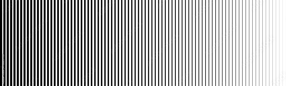 Poster thin line halftone gradation texture. faded vertical stripe gradient background. repeating wide patt