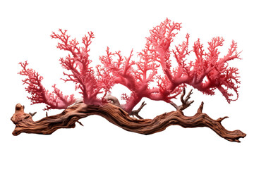 Realistic portrayal of branching corals in ocean setting.