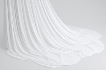 シワのある白い布の背景