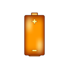 Battery icon on white.