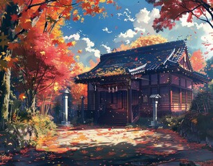 Fall Vibes Anime Background