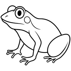 frog illustration mascot,frog silhouette,frog vector,icon,svg,characters,Holiday t shirt,black frog  drawn trendy logo Vector illustration,frog line art on a white background
