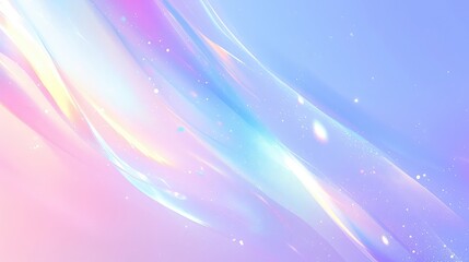 Fototapeta premium Abstract fluid iridescent holographic neon curved wave in motion colorful background 3d render. Gradient design element for backgrounds, banners, wallpapers, posters and covers