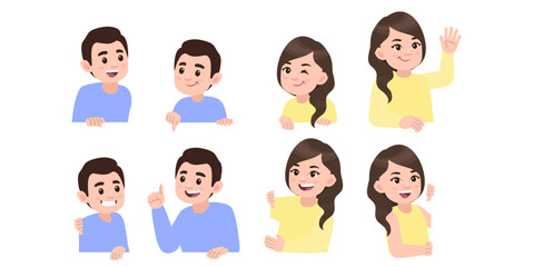 Peeping people collection of illustration