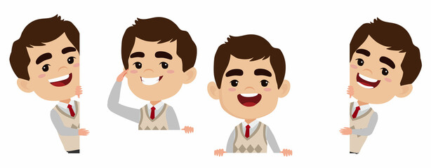 Peeping people collection of illustration