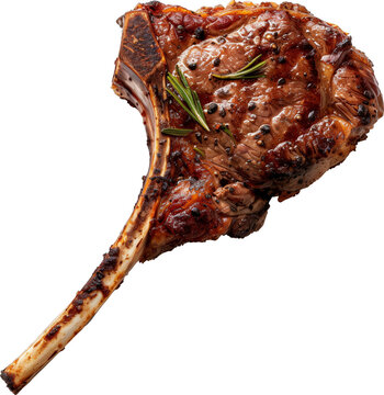 Cooked tomahawk steak 