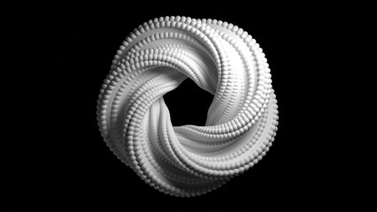 infinite visual illusion never ending 3d illustration. Can be used to represent eternity vortex, meditation fractal rotation