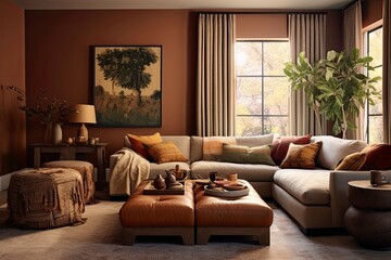 Autumn-Inspired Living Room with Warm Tones