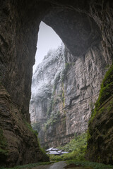 UNESCO world heritage of Wulong Karst National Geology Park in Chongqing