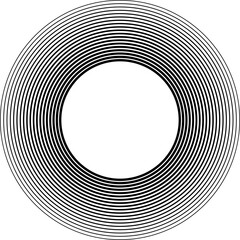 Circle line gradient. Geometric design element