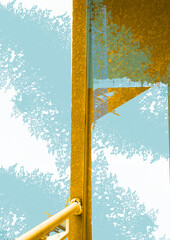 pattern pilar yellow background widow 