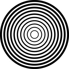 Circle line gradient. Geometric design element