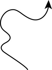 Arrow hand drawn. Collection of pointers