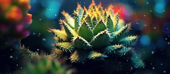 Fototapeta na wymiar background nature. Natural background Cactus succulent plant