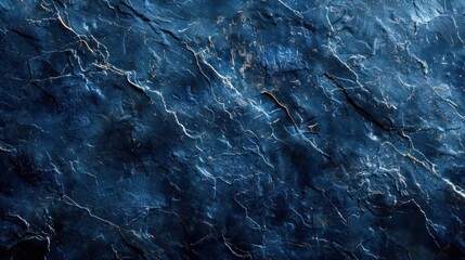 Fototapeta na wymiar a dark blue marble texture with a few light streaks running through it